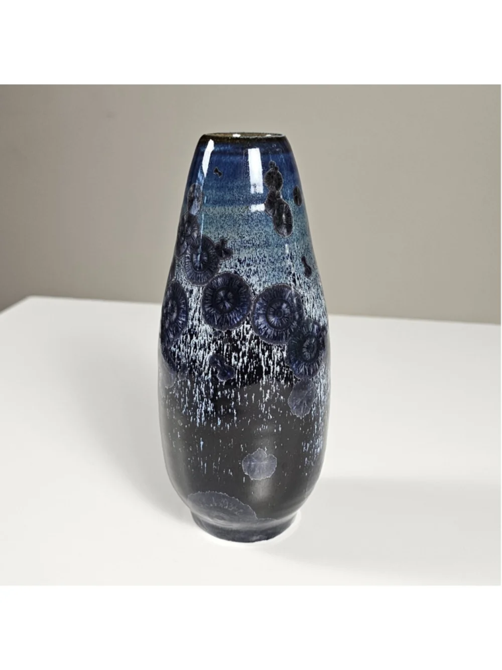 Studio Art Pottery Crystalline Glazed Vase 7.5